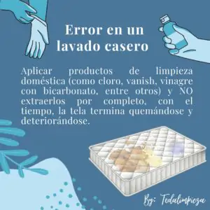 Lavado de colchones en casa